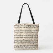 vel muziek tote bag (Achterkant)
