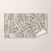  vel muziekpapier Collage Bad Handdoek (Handdoek)