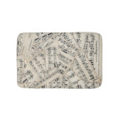  vel muziekpapier Collage Badmat (Voorkant)