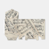  vel muziekpapier Collage Bedankdoosjes (Uitgevouwen)