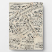 vel muziekpapier Collage Fotoplaat (voorkant)