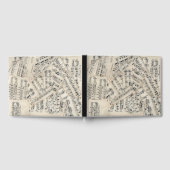  vel muziekpapier Collage Gastenboek (Volledig)