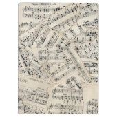  vel muziekpapier Collage Klembord (Achterkant)