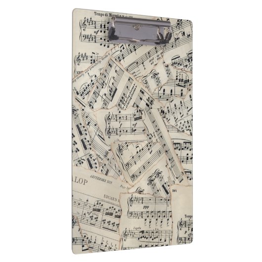  vel muziekpapier Collage Klembord (Rechts)