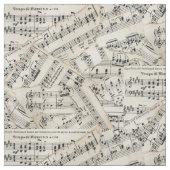  vel muziekpapier Collage Stof (Swatch)