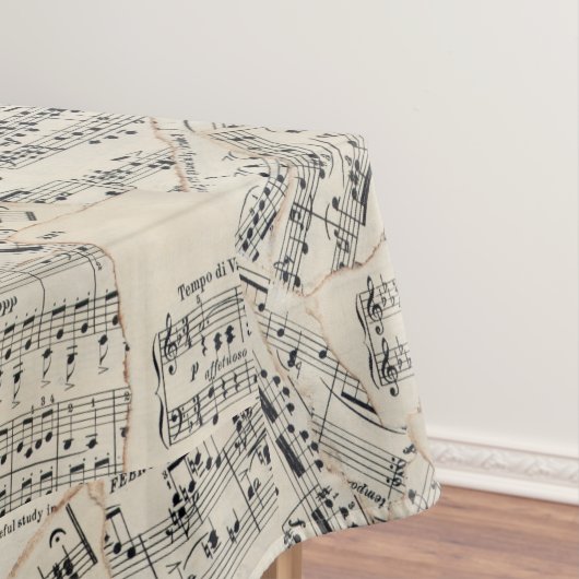  vel muziekpapier Collage Tafelkleed (Voorbeeld)