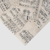 vel muziekpapier Collage Tissuepapier (Detail)