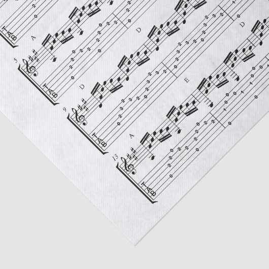 vel muziekpapier tissuepapier (Detail)