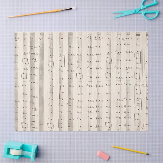  vel muziekpapier voor ontkoppeling tissuepapier (Craft)