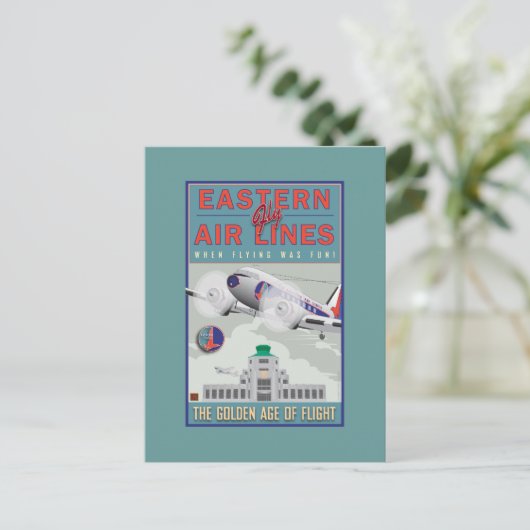 VEL-oostelijke luchtlijnen- Briefkaart (Staand voorkant)
