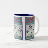 VEL-oostelijke luchtlijnen Tweekleurige Koffiemok (Voorkant rechts)