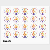 Vel van 1 1/2" Stickers met UUCF-logo (Vel)