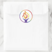 Vel van 1 1/2" Stickers met UUCF-logo (Tas)