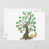 Vel van de Familieboom Briefkaart (Voorkant / Achterkant)