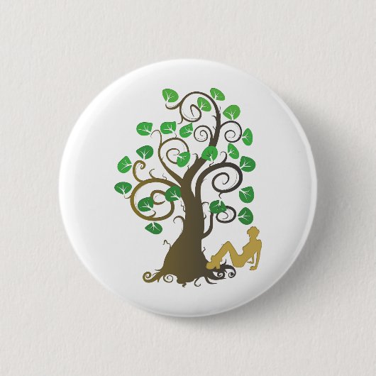 Vel van de Familieboom Ronde Button 5,7 Cm (Voorkant)
