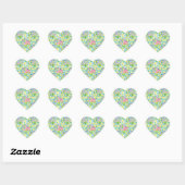 Vel van hartvormige Stickers, Primroses Hart Sticker (Vel)