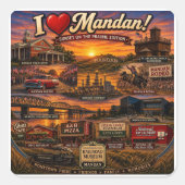 Vel van I Love Mandan Stickers (Voorkant)