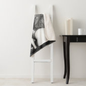 Velaria Retro Leeftijd Pin Up Meisje Portret Sherpa Deken (In situ)