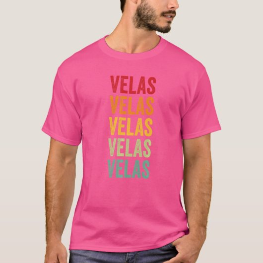 Velas Crypto Rainbow-tekst T-shirt (Voorkant)