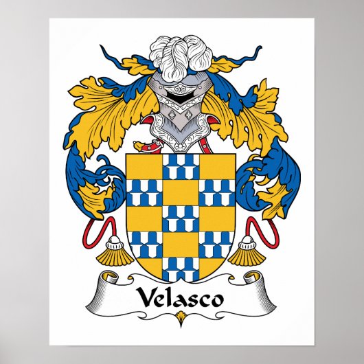 Velasco Family Crest Poster (Voorkant)