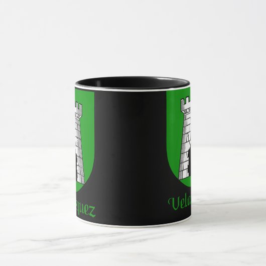 Velasquez Family Shield Mok (Midden)