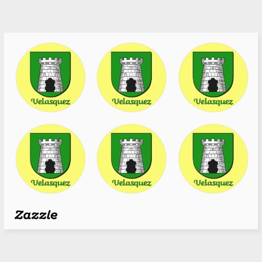 Velasquez Family Shield Stickers (Vel)