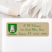 Velasquez Heraldic Shield Etiket (Insitu)