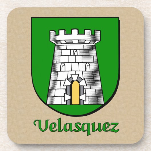 Velasquez Heraldic Shield Onderzetter (Voorkant)