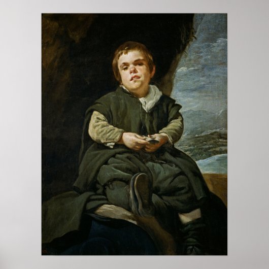 Velázquez - De Jester Francisco Lezano Poster (Voorkant)