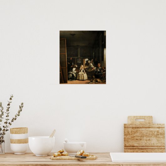Velázquez - De meisjes 1656 Poster (Keuken)
