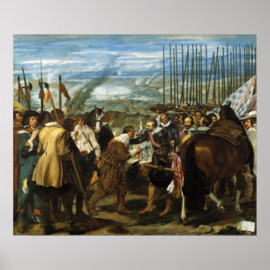 Velázquez - de overgave van Breda 1635 Poster