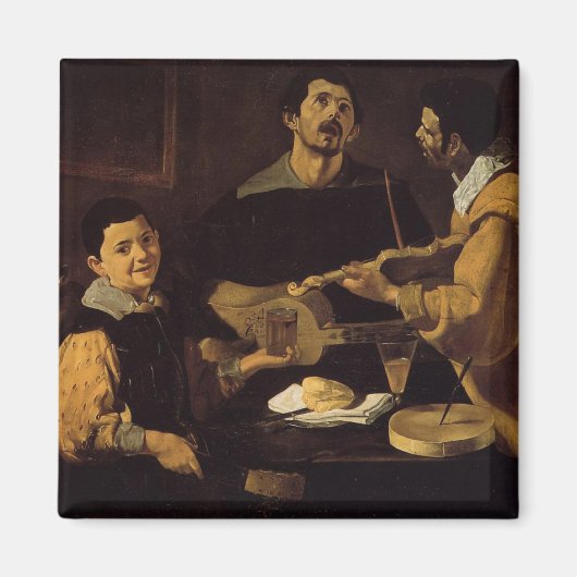 Velazquez - Drie Musici Magneet (Voorkant)