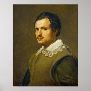 Velázquez - Een Jongeman 1650 Poster