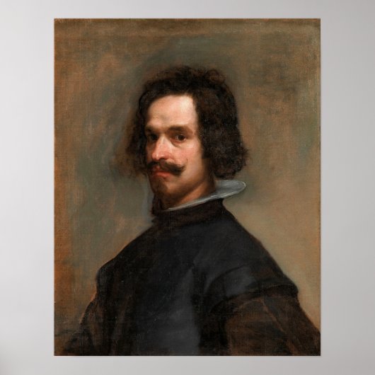Velázquez - Een Man 1630 Poster (Voorkant)