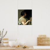 Velázquez - een vrouw onder het mom van de sibyl 1 poster (Keuken)