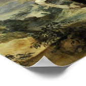 Velázquez - Equestrische koningin Isabel 1635 Poster (Hoek)