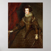 Velázquez - Isabel de Bourbon Spanje Portugal Poster (Voorkant)