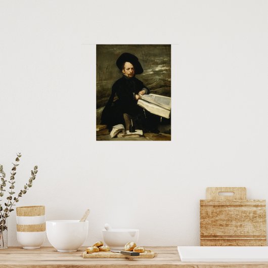 Velázquez - Jester de Acedo "Neef" 1635 Poster (Keuken)