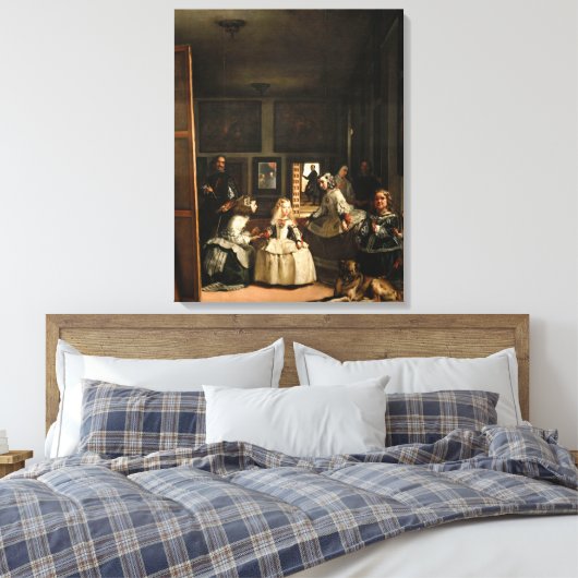 VELAZQUEZ - Las Meninas 1656 Canvas Afdruk (Insitu (Slaapkamer))