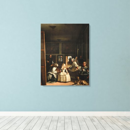 VELAZQUEZ - Las Meninas 1656 Canvas Afdruk (Insitu (Houten vloer))