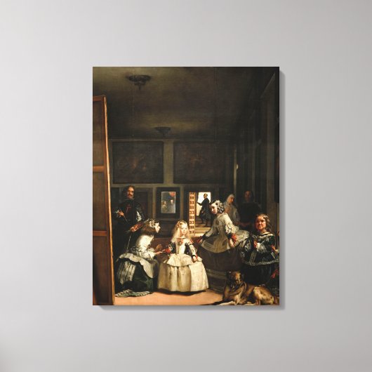 VELAZQUEZ - Las Meninas 1656 Canvas Afdruk (Voorkant)