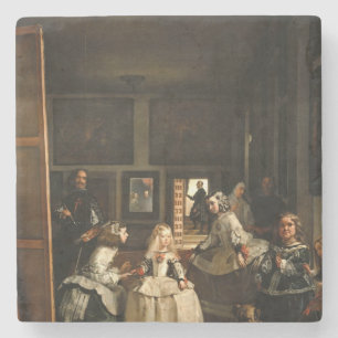 VELAZQUEZ - Las Meninas 1656 Stenen Onderzetter