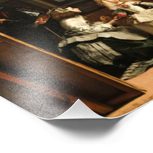 Velazquez Las Meninas Foto Afdruk (Hoek)