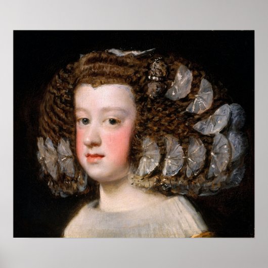 Velázquez - Maria Theresa 1651 Poster (Voorkant)