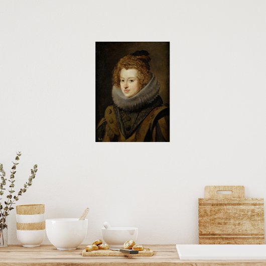 Velázquez - Maria van oostenrijkse koningin van Ho Poster (Keuken)