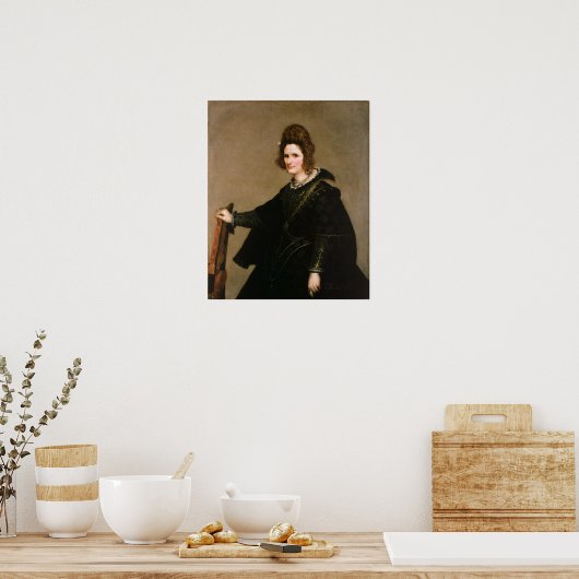 Velázquez - portret van een dame poster (Keuken)