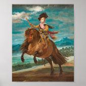 Velazquez - Portret van Prins Balthasar Charles Poster (Voorkant)