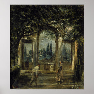 Velázquez - villa medici in Rome Ariadne pavilion Poster