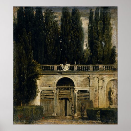 Velázquez - villa Medici in Rome Grotto-Loggia Poster (Voorkant)