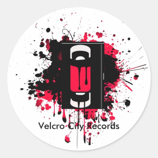 Velcro City Records Sticker (Voorkant)